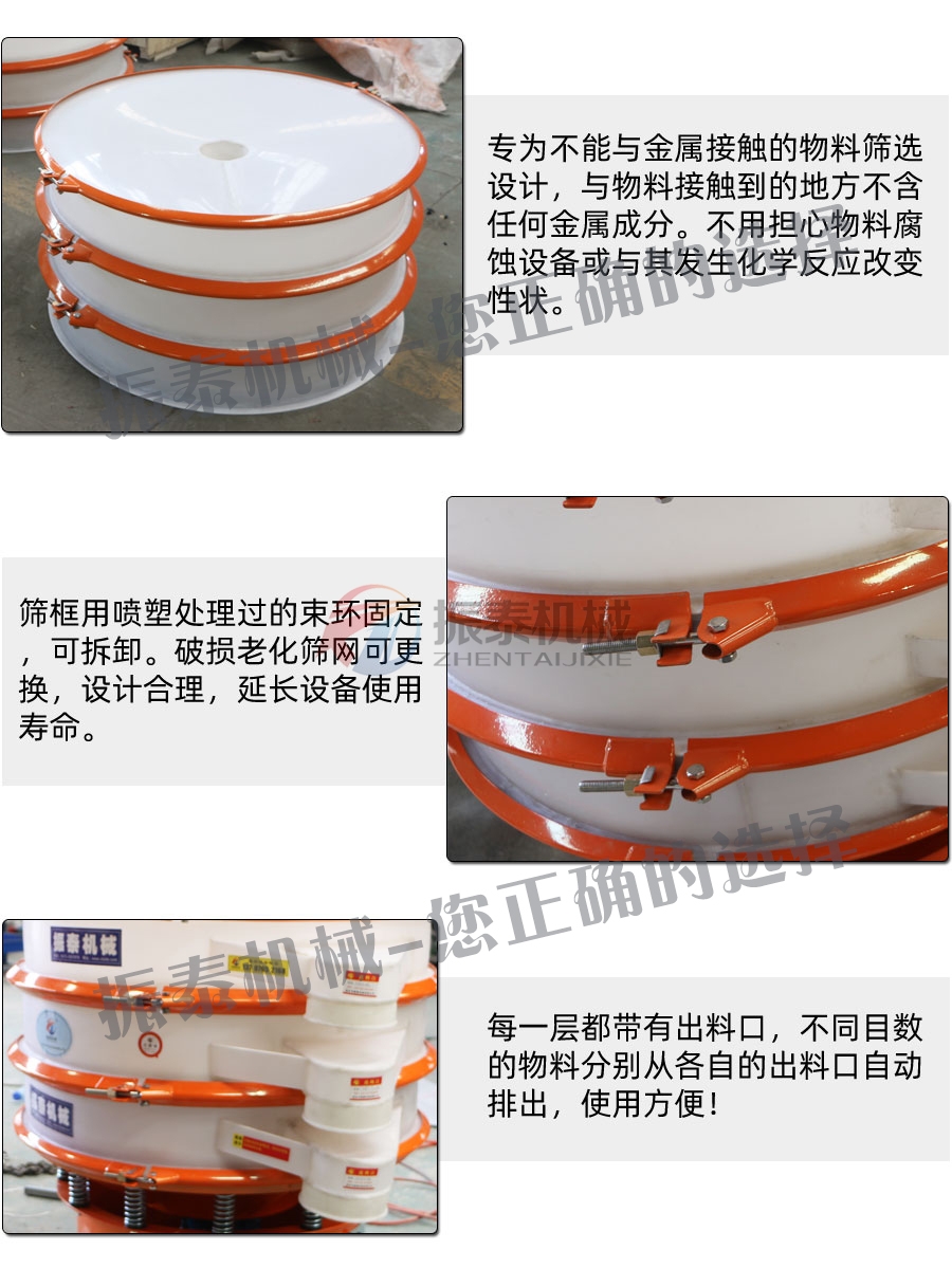 碳酸鈉PP塑料振動(dòng)篩細節